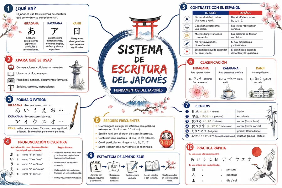 Página ilustrada del material