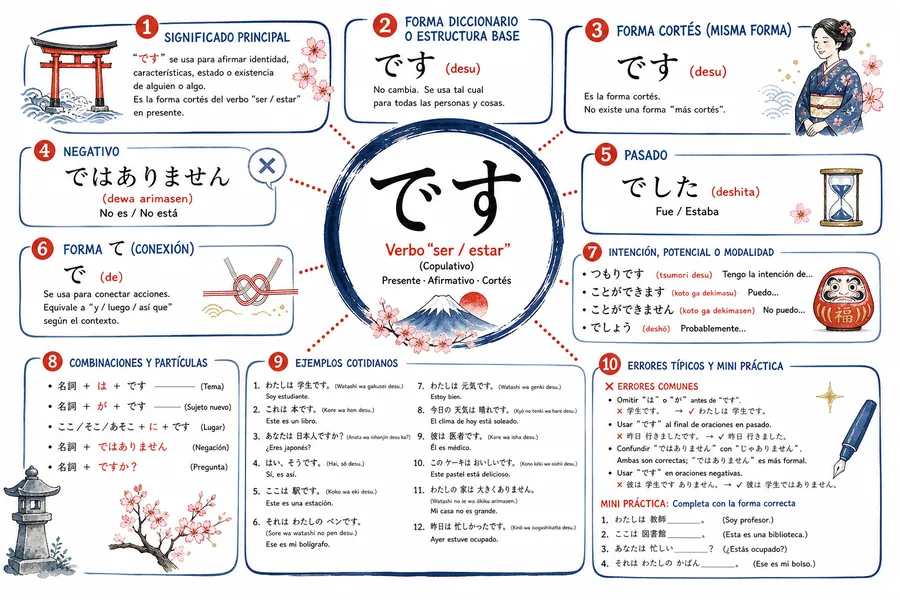 Página ilustrada del material