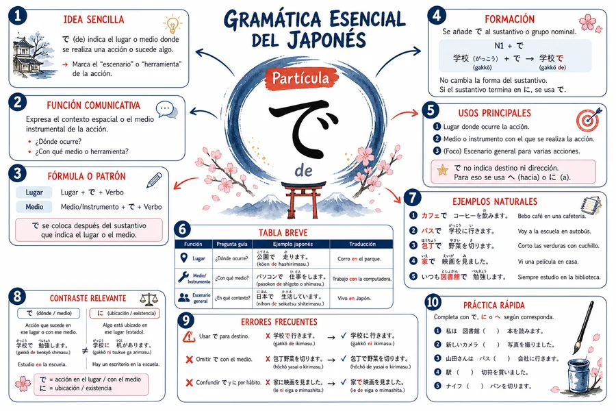 Página ilustrada del material