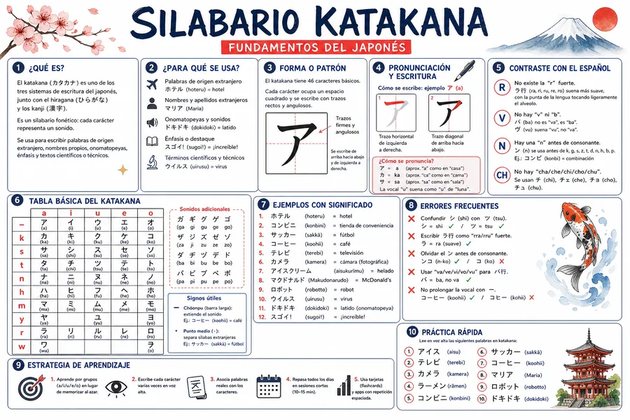 Página ilustrada del material